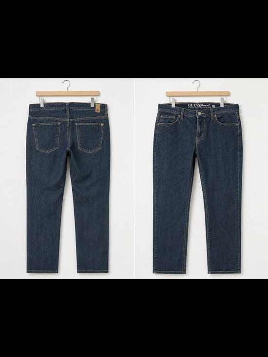 Guess Other - GUESS Dark Blue Slim Straight Men’s Jeans Size 32 Like New Condition
